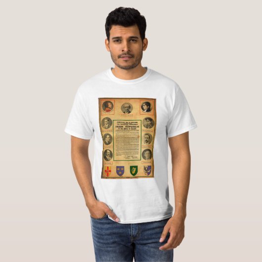 T-shirt 1916 Irlande Proclamation Irlande (Devant entier)