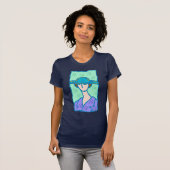 T-shirt 1920 Libra Femme en violet (Devant entier)
