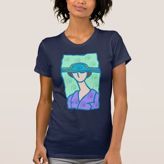 T-shirt 1920 Libra Femme en violet (Devant)