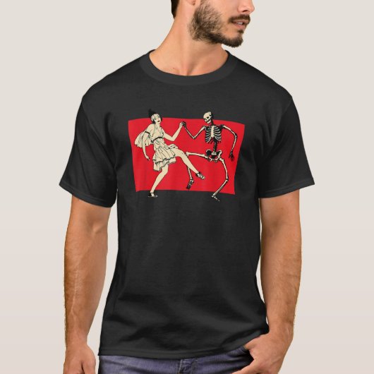 T-shirt 1920 s Interdiction Flapper Danse Parler Facile Dé (Devant)