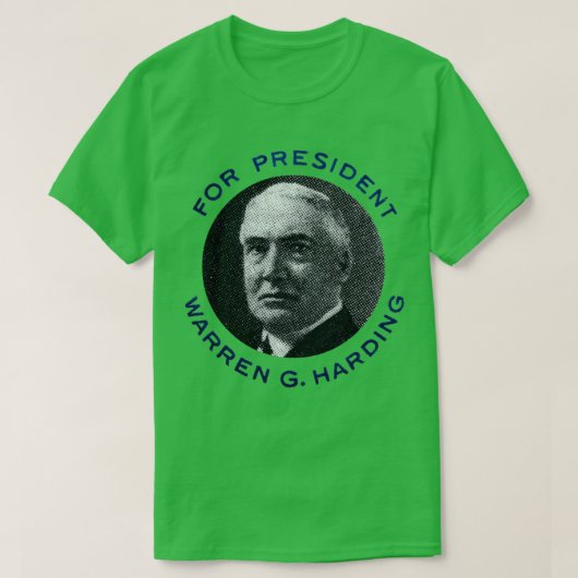 T-shirt 1920 Warren G Harding, président (Design devant)