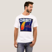 T-shirt 1920s Orbite Orange étiquette de caisse de fruits (Devant entier)