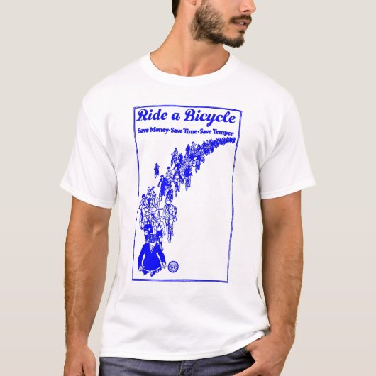 T-shirt 1921 vélos bleus (Devant)