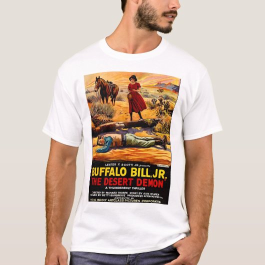 T-shirt 1925 Buffalo Bill, Jr. - affiche du film Démon du (Devant)