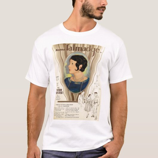 T-shirt 1928 d'affiche de film de Norma Talmadge (Devant)