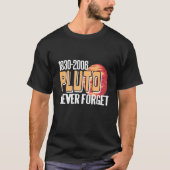T-shirt 1930 2006 PLUTO Never Forget Retro Planet Present (Devant)