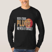 T-shirt 1930 2006 PLUTO Never Forget Retro Planet Present (Devant)