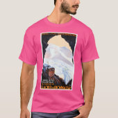 T-shirt 1930 France Glacier De Bionnassay Plm Travel Poste (Devant)