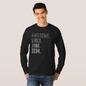 T-shirt 1934 88 Magnifique depuis juin 1934 88ème annivers (Devant entier)