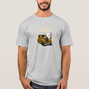 T-shirt 1934 Plymouth Chrysler. Mopar. Hotrod. Route 66