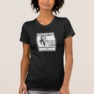 T-shirt 1936 Collecteur de timbres FDR pour Président