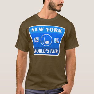 T-shirt 193940 New York Worlds Fair Retro Badge Blue