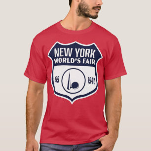 T-shirt 193940 New York Worlds Fair Retro Shield Blue