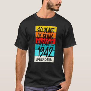 T-shirt 1942 80 Ans D'Être Impressionnant