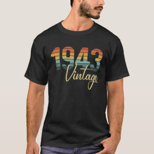 T-shirt 1943 Toutes les pièces d'origine B Jour Vintage Re