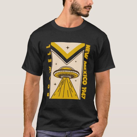 T-shirt 1947 Roswell Nouveau-Mexique Ufo Geek Nerd (Devant)