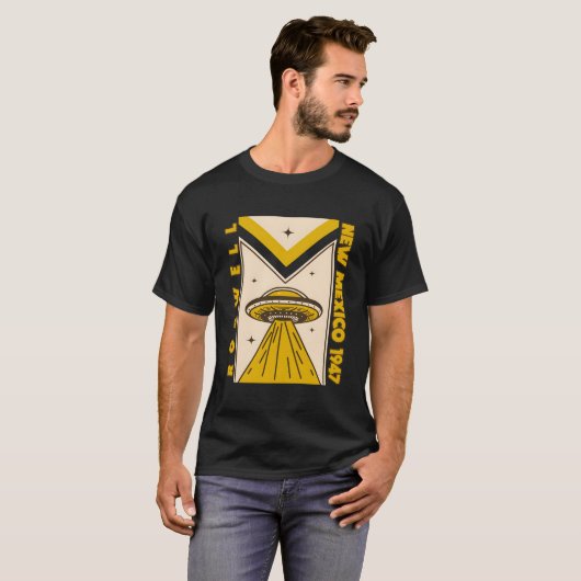 T-shirt 1947 Roswell Nouveau-Mexique Ufo Geek Nerd (Devant entier)