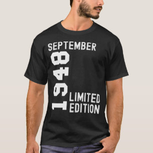 T-shirt 1948 Septembre Bonne fête d'anniversaire