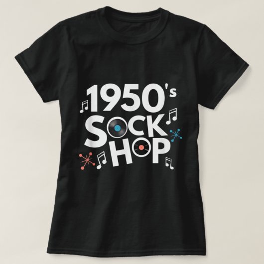 T-shirt 1950's Sock Hop Theme Party for 50's Dance Party (Design devant)