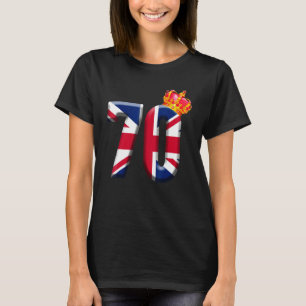 T-shirt 1952 2022 70 Anniversaire Le jub de platine de la