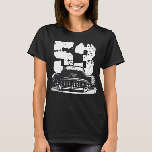 T-shirt 1953 Buick Special Front Grill View Silhouette (Devant)