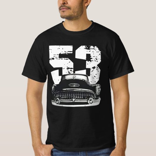 T-shirt 1953 Buick Special Front Grill View Silhouette (Devant)