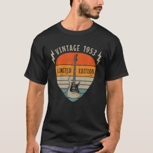 T-shirt 1953 Vintage Birthday Limited Edition Pick Guitar