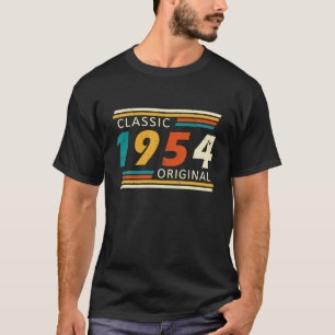 T-shirt 1954 Année de Naissance Classique Original Rétro V