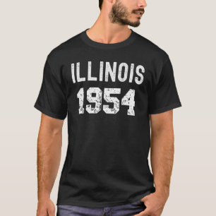 T-shirt 1954 Illinois Anniversaire Année State Retro Touri
