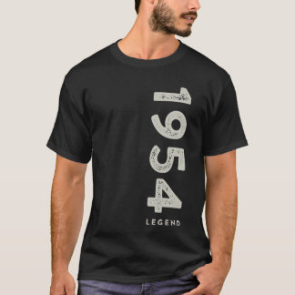 T-shirt 1954 Légende 70e anniversaire Top pour hommes, Min