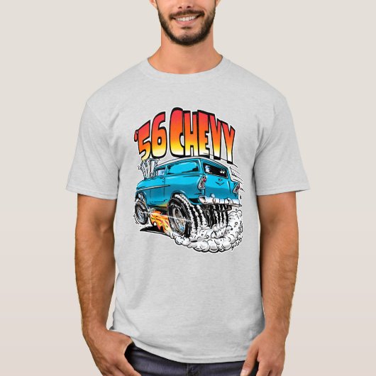 T-shirt 1956 Chevy Monster Hot Rod (Devant)