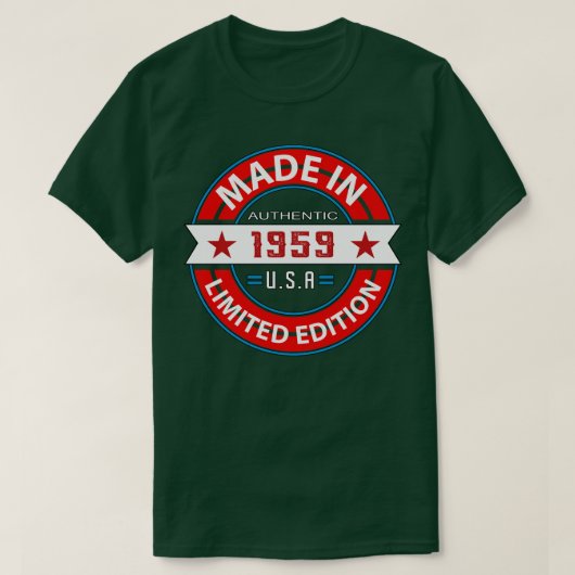 T-shirt 1959 64 Année (Design devant)
