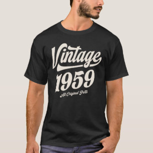 T-shirt 1959 65e Anniversaire Cadeaux 65 ans Hommes femmes
