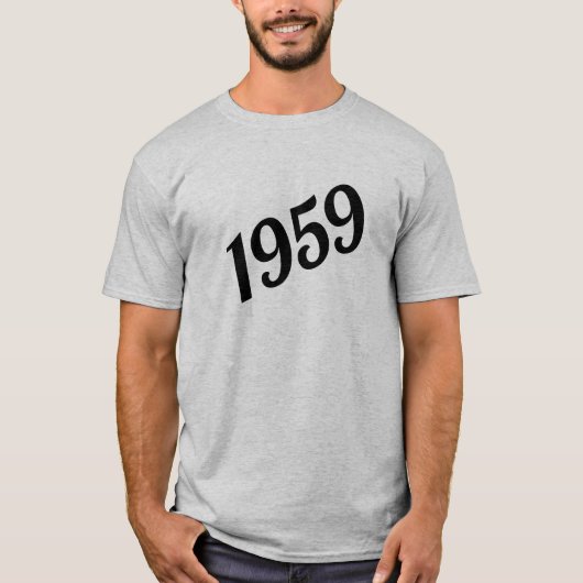 T-shirt 1959 Joyeux 60e anniversaire (Devant)