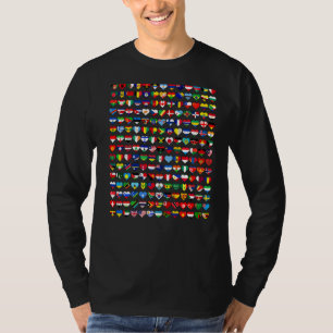 T-shirt 195 Drapeaux De Tous Les Pays Du Monde