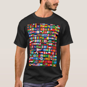 T-shirt 195 Drapeaux De Tous Les Pays Du Monde