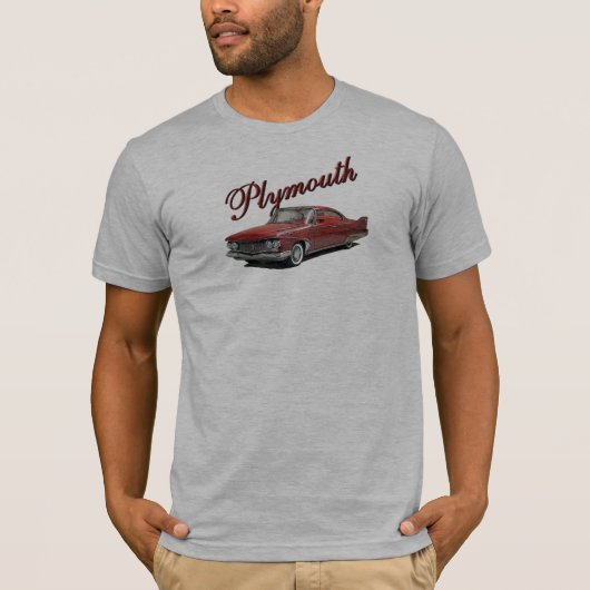 T-shirt 1960 de fureur de Plymouth (Devant)