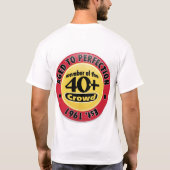 T-shirt 1961 âgé à la perfection (Dos)