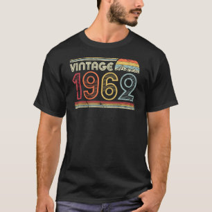 T-shirt 1962 Chemise Vintage, Cadeau d'anniversaire Tee. S