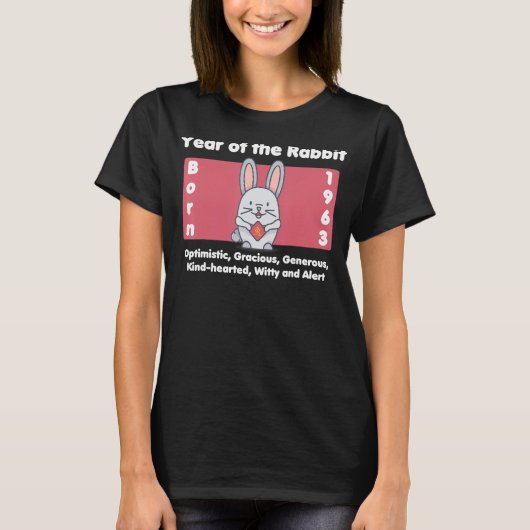 T-shirt 1963 Anniversaire du lapin (Devant)