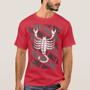 T-shirt 1963 Zodiac Anniversaire Cadeau Horoscope Scorpio