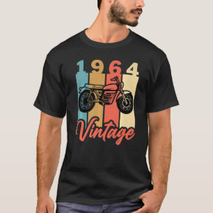 T-shirt 1964 Année de naissance Moto rétro Vintage Anniver