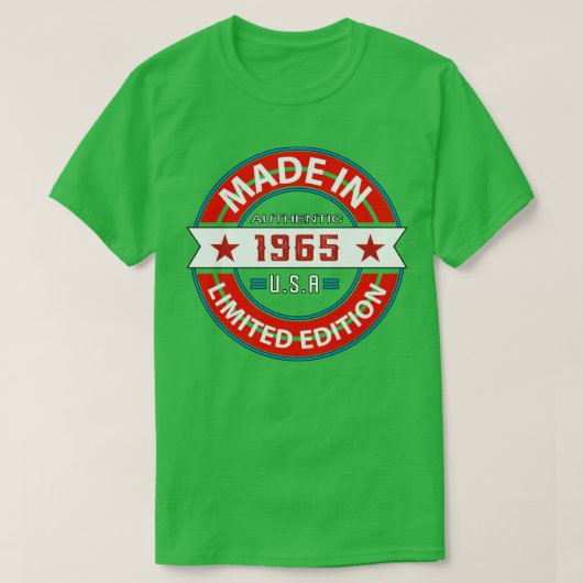 T-shirt 1965 58 Année (Design devant)