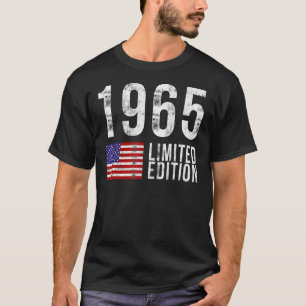 T-shirt 1965 Limited Edition USA Amérique avec drapeau Bir