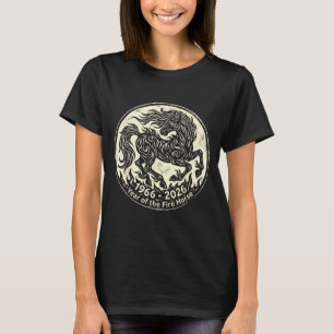 T-shirt 1966 2026 Année du Cheval de Feu Zodiaque Chinois
