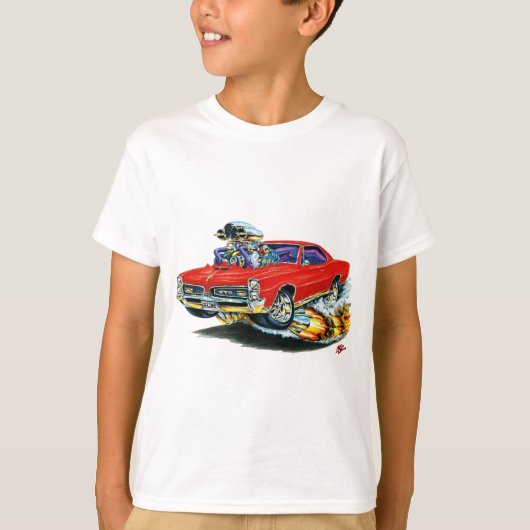 T-shirt 1966-67 voiture de rouge de GTO (Devant)