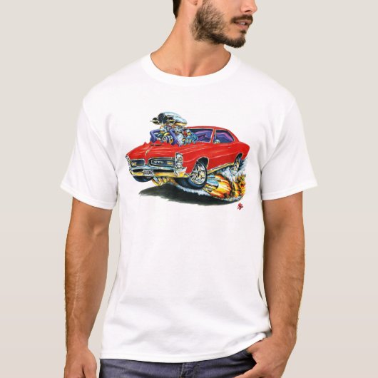 T-shirt 1966-67 voiture de rouge de GTO (Devant)