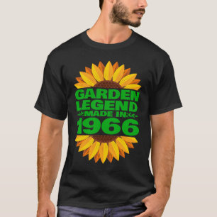 T-shirt 1966 Anniversaire & Vintage 1966 Légende de Jardin