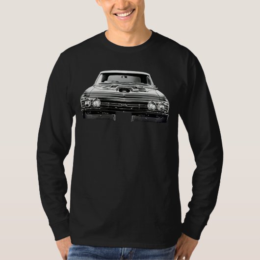 T-shirt 1967 Chevy Chevelle Ss Front View Silhouette (Devant)