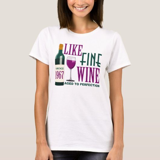 T-shirt 1967 COMME LE VIN fin âgé au cru de PERFECTION (Devant)
